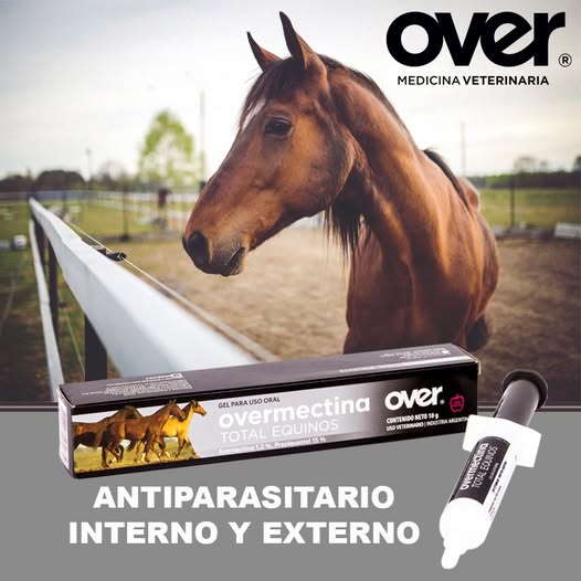 ANTIPARASITARIO INTERNO Y EXTERNO OVERMECTINA TOTAL EQUINOS- OVER