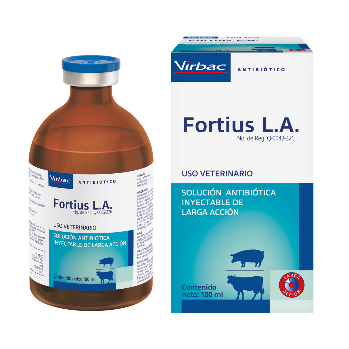 FORTIUS L.A 100ML VIRBAC