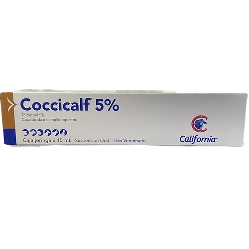 COCCICALF 5% ORAL JERINGA CALIFORNIA