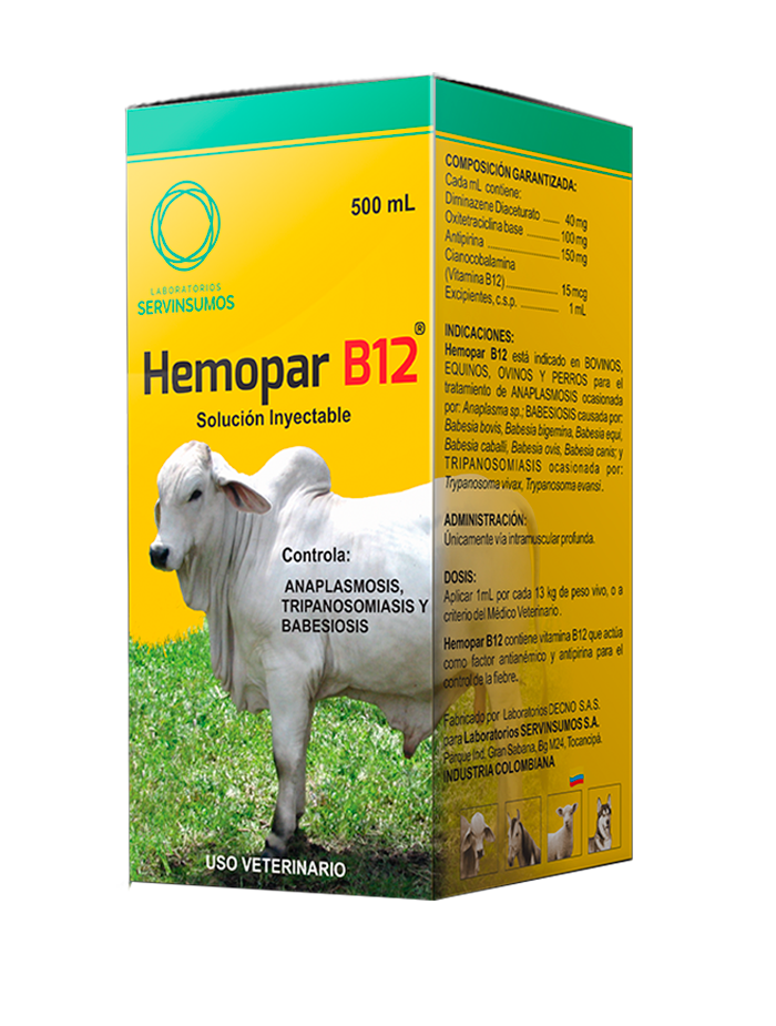 HEMOPAR B 12 SERVINSUMOS