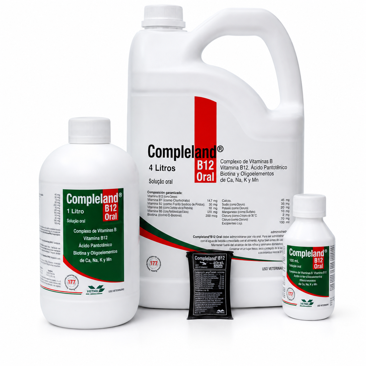 COMPLELAND ORAL GARRAFA  X 4LT VETERLAND