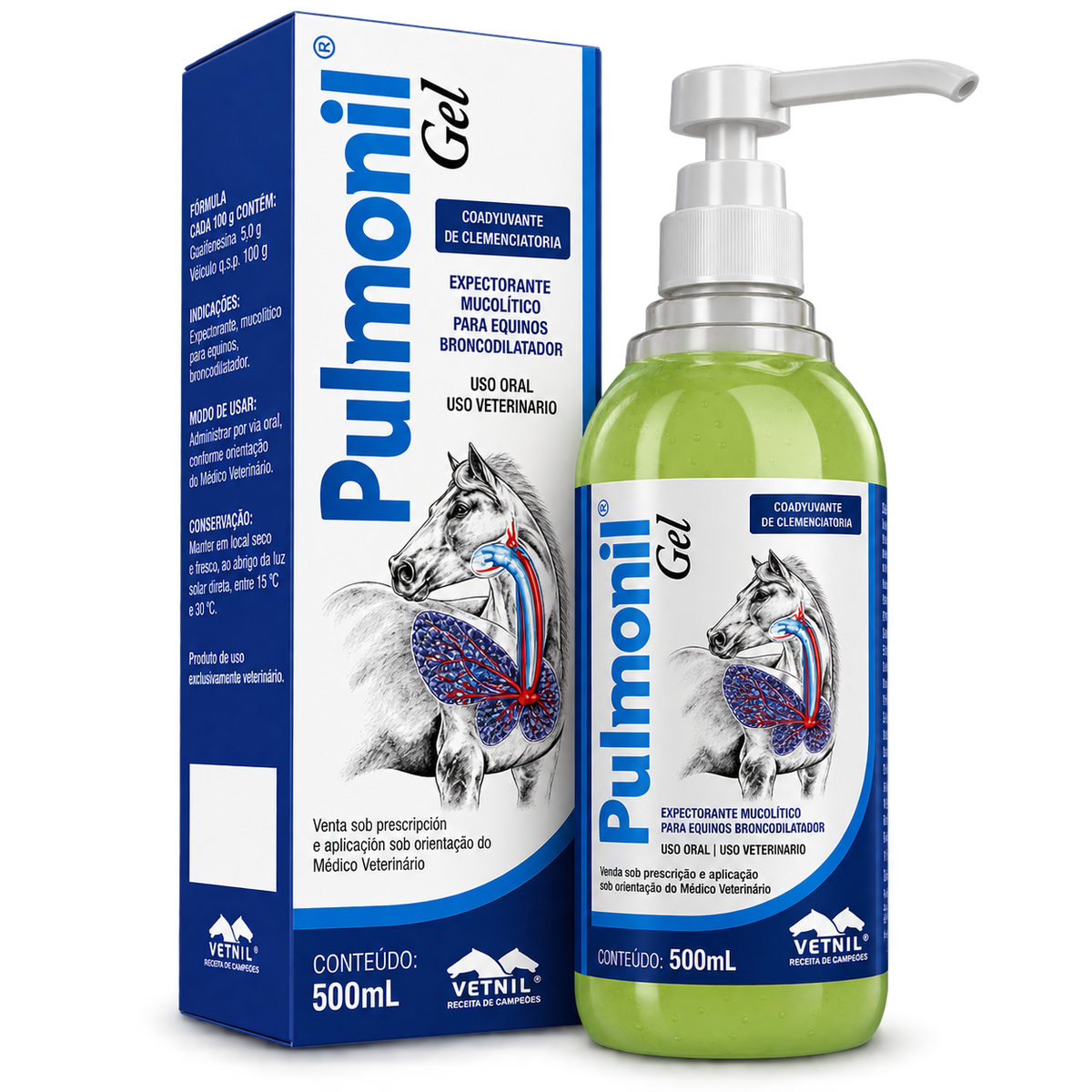 Pulmonil® Gel Vetnil 500 mL