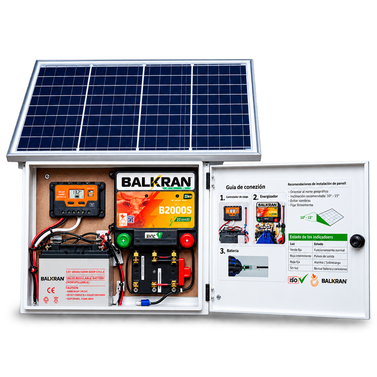 GABINETE KIT SOLAR BALKRAN, 30, 50 Y 100 KM
